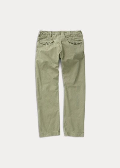 Pantalones Chinos Ralph Lauren Hombre Verde Oliva - Cotton Straight Leg - BRELS6318